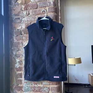 Vineyard Vines x St. Louis Cardinals Fleece Vest — Navy Size M